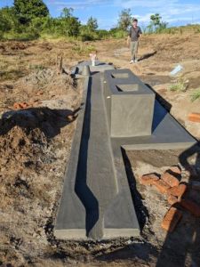 eingefasstes Bohrloch