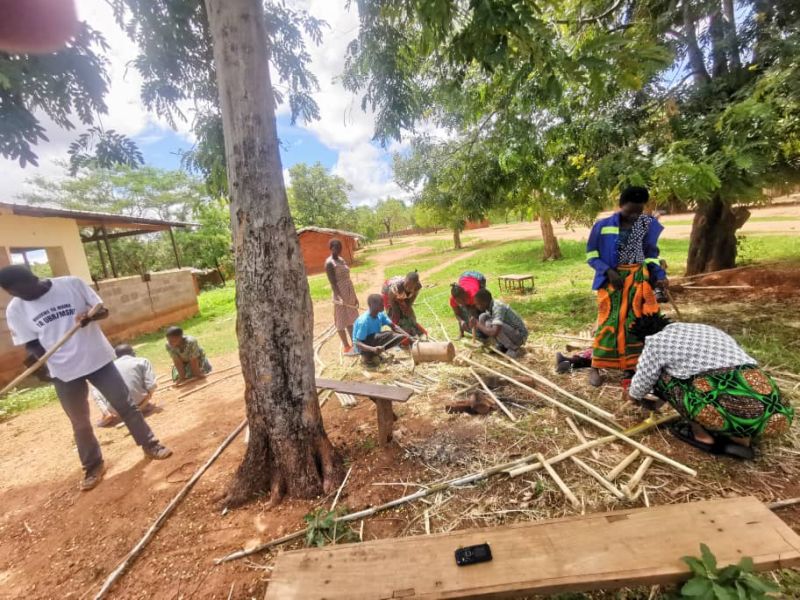 Aufbereiten der Ernteabfälle